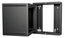 Lowell LWSR-1022 Wall 10 Unit Rack Mount With Fixed Rail, 22" Deep, Black Image 1