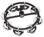 Meinl HTHH1BK 5" Headliner Series Hi-Hat Tambourine With 1 Row Of Steel Jingles Image 1