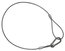 ETC Safety Cable 30" Safety Cable, White Image 1