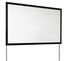 Draper 385031 72" X 96" FocalPoint Matt White Portable Projection Screen, Silver Frame Image 1