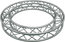 Global Truss SQ-C2-90 6.56' (2.0M) Square Truss Circle, 4x90 Degree Arcs Image 1