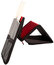 Sabian SSF12 Stick Flip Drumstick Bag In Black And Red Image 3