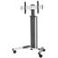 Chief LPAUS Large FUSION Manual Height Adjustable Mobile Cart, Silver Image 1