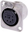 Neutrik NC6FD-L-1 6-pin XLRF Panel Connector Image 1