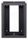 Lowell LWSR-1622 Swing Open Wall Mount 16 Unit Rack With Fixed Rails, 22" Deep, Black Image 1
