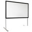 Draper 385049 67.5" X 120" FocalPoint Matt White Portable Projection Screen Image 1