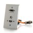 Cables To Go 60145 RapidRun VGA + 3.5mm Single Gang Wall Plate With HDMI Pass Thru Image 1