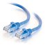 Cables To Go 03973 Cat6a Snagless Unshielded (UTP) Patch Cable Blue Ethernet Network Patch Cable, 2 Ft Image 1