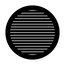 Apollo Design Technology ME-1049 Thin Horizontal Lines Steel Gobo Image 1