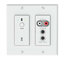 Attero Tech UND6IO-BT-W-C 4x 2-Channel 2-Gang Dante Wall Plate With Bluetooth, Dante Control Image 1