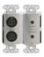 RDL DDS-BN31 Wall-Mounted Mic/Line Dante Interface 4x4 , 2 XLR In, 1/8" In, 1/8" Out, 2 Out, Stainless Steel Image 1