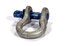 Adaptive Technologies Group SK-625-S 5/8" Shackle With Screw Pin Anchor, 6500lb WLL, Silver Image 1