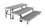 National Public Seating TPR72 Riser, 3-Level Tapered, 18"x72"x22" Image 1