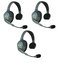 Eartec Co UL3S Eartec UltraLITE Full-Duplex Wireless Intercom System W/ 3 Headsets Image 1