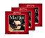 Martin Strings M140PK3 3-Pack Of Light Martin 80/20 Bronze Acoustic Guitar Strings Image 1