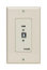 Liberty AV USB-WP-H-A Full-Speed USB Extender Wall Plate In Almond - Host Side Image 1