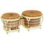 Latin Percussion LP793X LP Galaxy Giovanni Series Wood Bongos, Gold Hardware Image 1