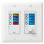 BSS BSSEC8BV-WHT-M Ethernet Wall Controller With 8 Buttons And Volume Control, White Image 1