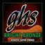 GHS BB40M Medium Bright Bronze Acoustic Guitar Strings Image 1