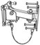 DAS AXW-1 Wall Mount Bracket And Safety Cable For Action-8, Action-8A Image 1