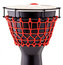 Pearl Drums PJW-140R533 14"Thai Oak Djembe In Gloss Black With Red Ropes Image 1