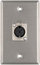 Pro Co WPBA1049 Single Gang Wallplate With 5-Pin XLRF Jack, Black Image 1