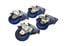 RCF AC-4CASTER-SET-LOCK Wheel Kit With Four Locking Casters Image 1