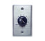 Speco Technologies WAT50 50W Speaker Wall Plate Volume Control, Stainless Steel With Black Knob Image 1
