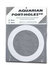 Aquarian PHWT-AQUARIAN White 5" Port Hole Template For Kick Drum Image 1