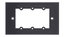 Kramer FRAME-1G/US(B) Frame For Wall Plate Inserts, 1 Gang Image 1