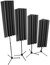 Auralex S-MLENCHA 4 Pack Of 4 Ft LENRD Stand-Mount Bass Traps In Charcoal Gray Image 1