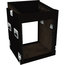 Grundorf TLR12DR-BLACK Carpet Series Top-Load Rack With 10RU Slant Top, 12RU Bottom Image 1