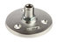 Shure A13HD 5/8" Heavy Duty Mounting Flange For Gooseneck Or Shaft Mic Mount, Matte Silver Image 1