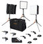 Aladdin BI-FLEX1 - 3 Light Kit with Case Three 50W 12 X 12" Flexible Bi-Color LED Panels With Case And Accessories Image 1