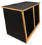 Sound Construction R14-2SL Double Bay Slanted Studio Racks 14RUx2 Studio Rack Cabinet With (2) 14RU Rack Bays Image 3