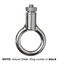 Rose Brand Griplock Glider Ring Adjustable Cable Suspension Point For 1/8" Or 3/32" Cable, Black Image 1