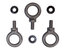 QSC M10 KIT-W M10 Steel Eyebolt Kit For AP Speakers, 3 Pack Image 1