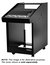 Omnirax CW30-B 30RU Rolling Console Rack, Black Image 1