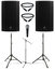 Mackie THUMP-12BST-DUAL-3-K Active 12" Speaker Bundle With Speakers, Stands, Cables And Microphone Image 1