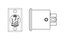 Switchcraft D6M 6-pin XLRM D Series Panel Mount Connector Image 1