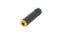 REAN NYS240BG-U 3.5MM (1/8") TRS In-Line Jack With Gold Contact And Black Shell, 100-Pack Image 1