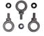 QSC M10 KIT-C M10 Steel Eyebolt Kit For K Series, KLA12, S8T, S10T, S12 Speakers Image 1