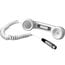 RTS HS6A-BLACK Telephone-style Handset For Intercoms, Black (White Shown) Image 1