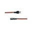 Middle Atlantic IEC-12X20-RED 1' Black IEC Power Cables With Red Cord Stripes, 20 Pack Image 1