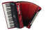 Hohner BR120R-N Accordion, Bravo III 120, Pearl Red Image 1