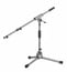 K&M 25900-GRAY Low-Level Microphone Stand With Boom Arm Image 1