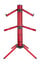 K&M 18860.000.36 Spider Pro Keyboard Stand, Red Image 2
