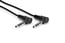 Hosa CSS-103RR 3' 1/4" TRS To 1/4" TRS Audio Cable With Dual Right-Angle Connectors Image 1