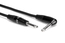 Hosa HGTR-025R 25' Pro Guitar 1/4" TS Instrument Cable, One Right-Angle Connection Image 2