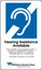Williams AV IDP 008 ADA Wall Plaque For Hearing Assistance Availability Image 1